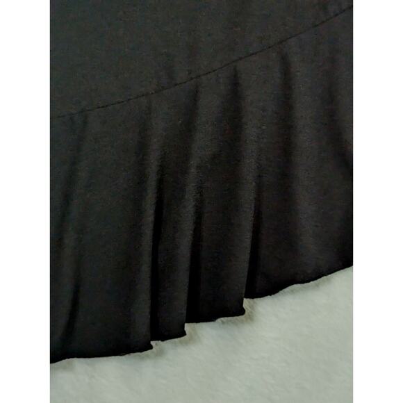 Skirt Aysmetrical Long And short Waist 31" Not Stretched.Made In USA Poly Knit - Picture 2 of 9